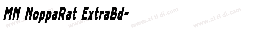 MN NoppaRat ExtraBd字体转换